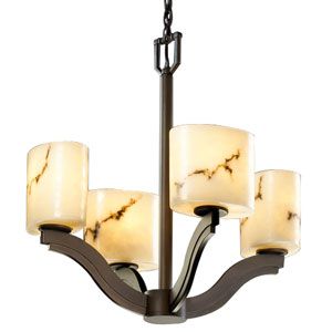 LumenAria Bend Bowl Chandelier by Justice Design Group - Starlight Lighting USA and Canada